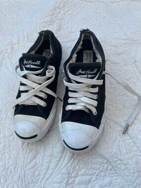 White Low Heel Office Pumps